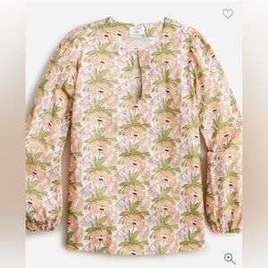 J.Crew, Liberty of London print in Butterfield poppy. Organic cotton NWT size M